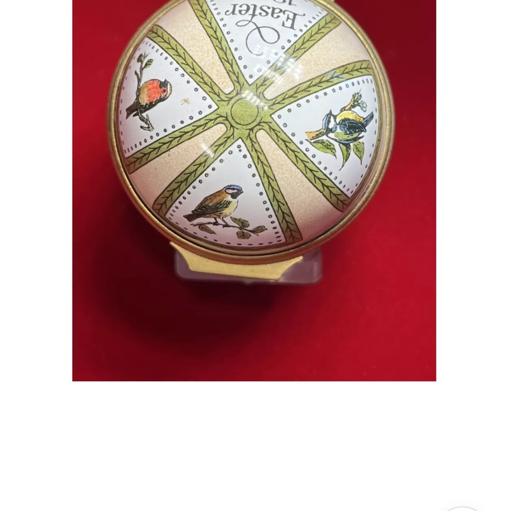 Halcyon Easter enamel egg 1984 beautiful still in the box